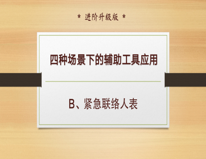 D-4、紧急联络人表