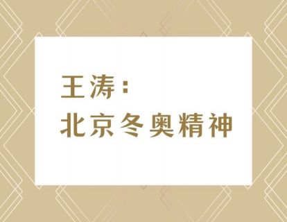 【材料备考】王涛：北京冬奥精神主题解读
