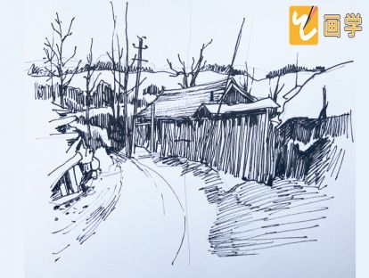 【临摹素材】乡间小路