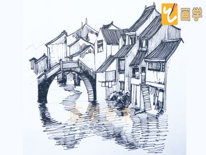 【临摹素材】水乡古镇