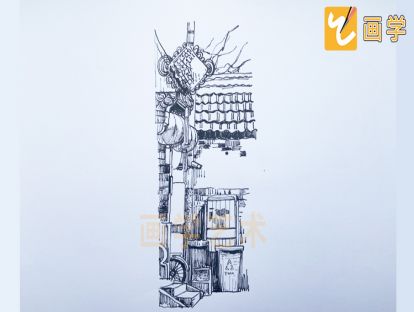 【第十二课】建筑风景速写 竖构图写生思维训练