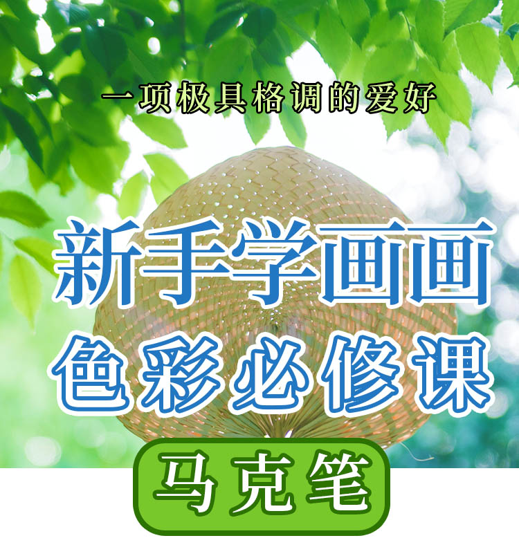 新手学画入门必修课--马克笔 绘画画