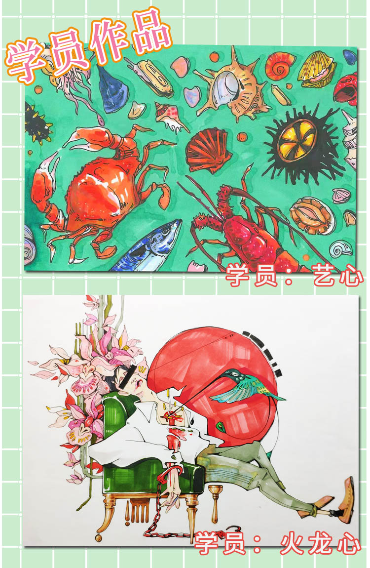 新手学画入门必修课--马克笔 绘画画