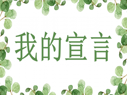 我的宣言