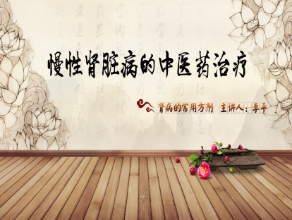 02.李平：慢性肾脏病的中医药治疗——肾病的常用方剂