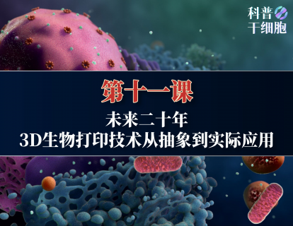 【第十一课】——未来二十年｜3D生物打印技术从抽象到实际应用