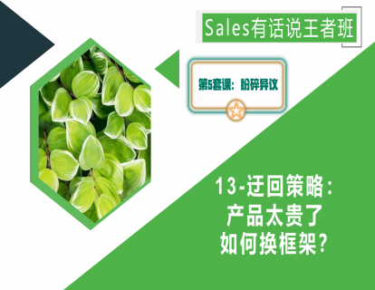 13-迂回策略：产品太贵了如何换框架？