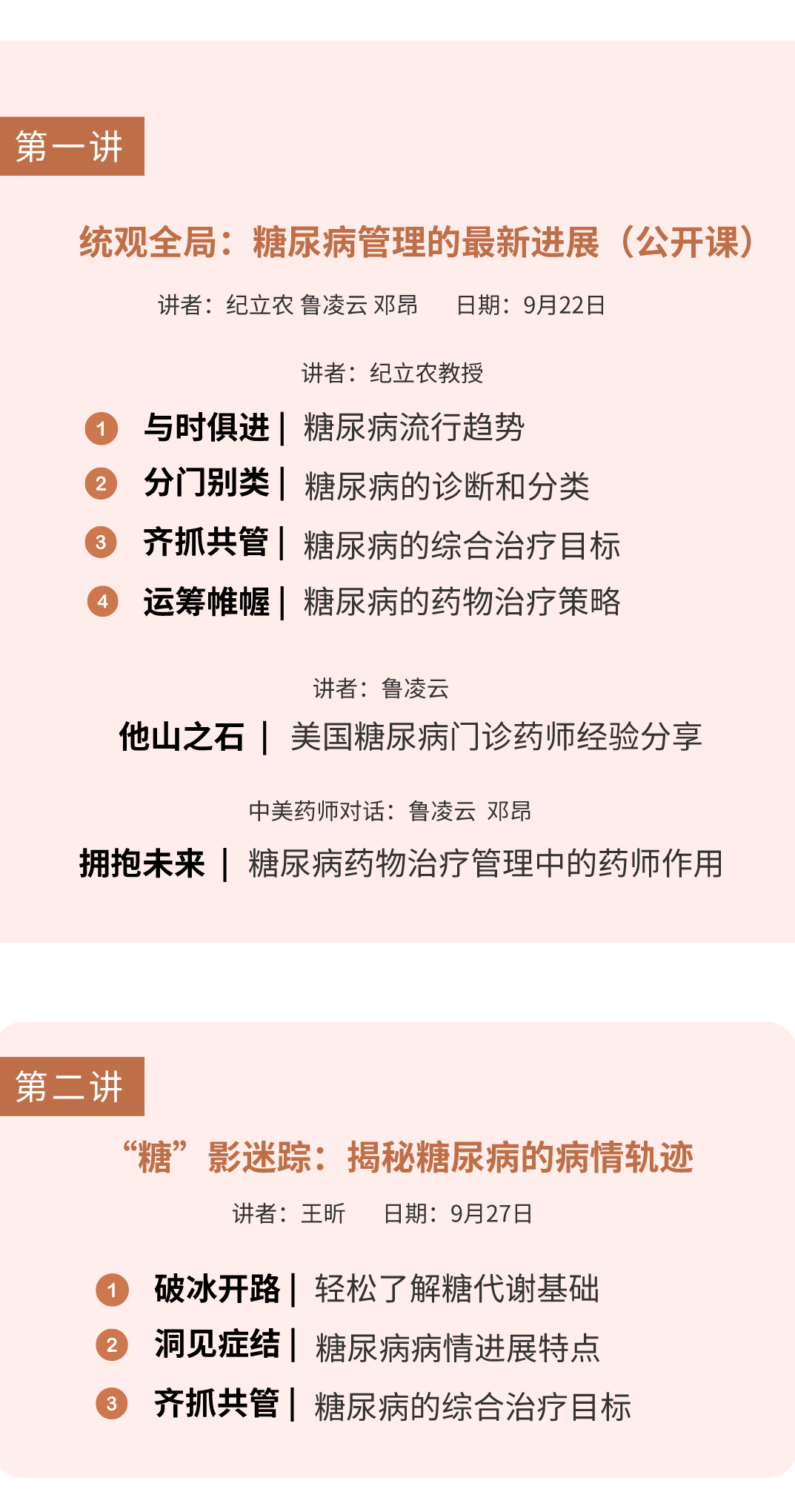 第1期《糖尿病药物治疗管理》训练营​