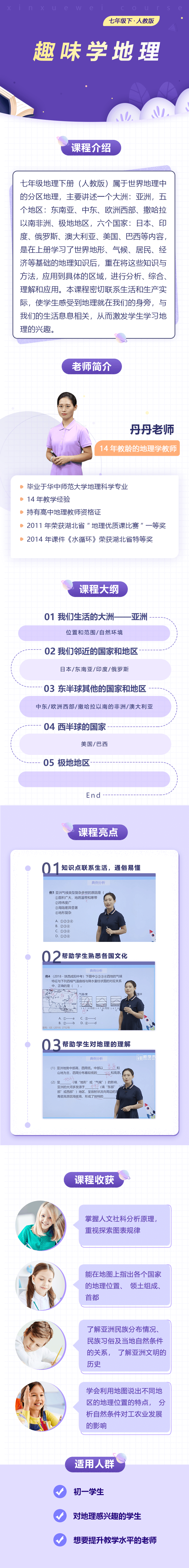 初中地理七年级下册（人教版）