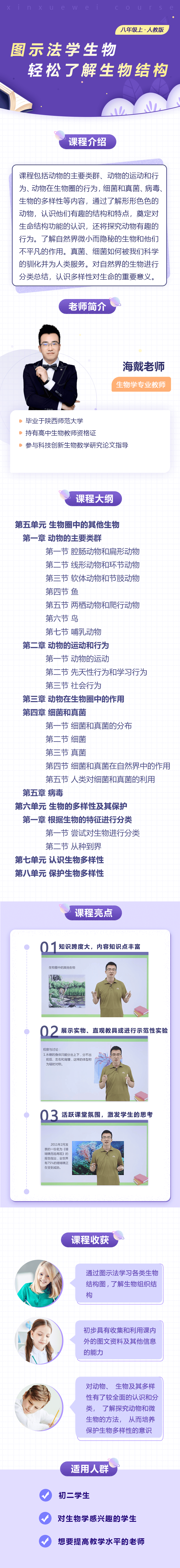 初中生物八年级上册（人教版）