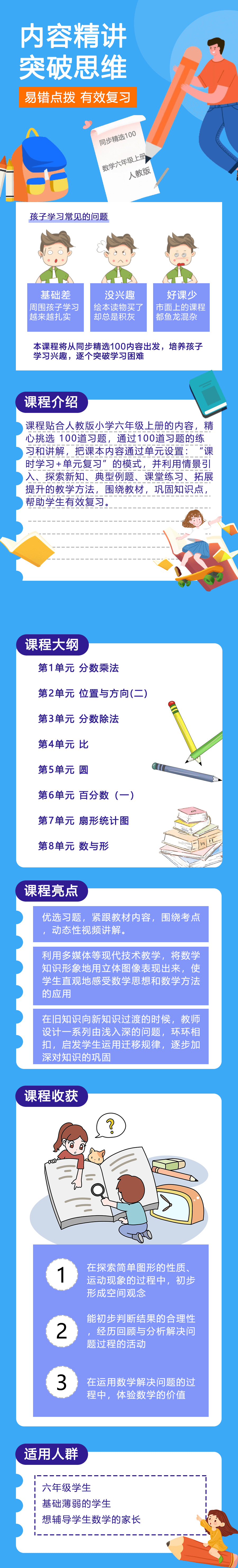 人教版小学数学六年级上册（精选100题）