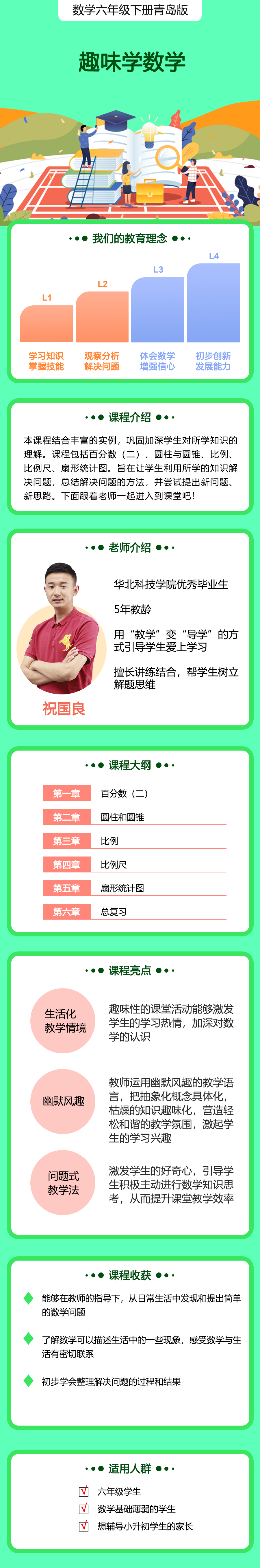 小学数学六年级下册（青岛版）