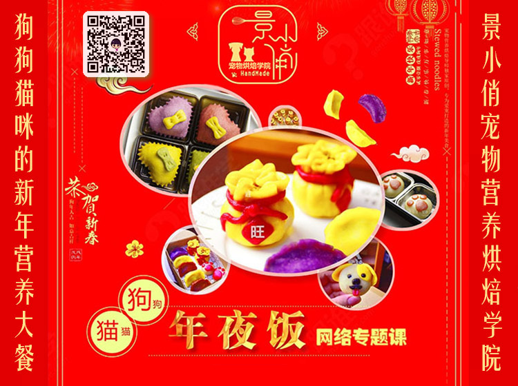 宠物营养年夜饭 | 景小俏宠物烘焙美食系列网络课