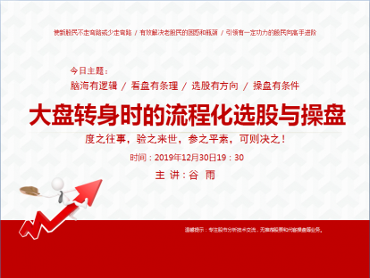 大盘转身时的流程化选股与操盘