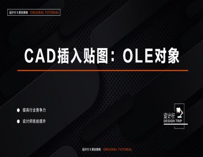4.CAD插入贴图：OLE对象