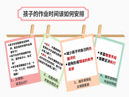 ３、孩子的作业时间该如何安排
