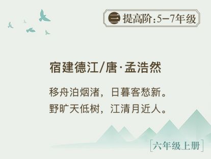 22.《宿建德江》 月影温暖着思乡的人