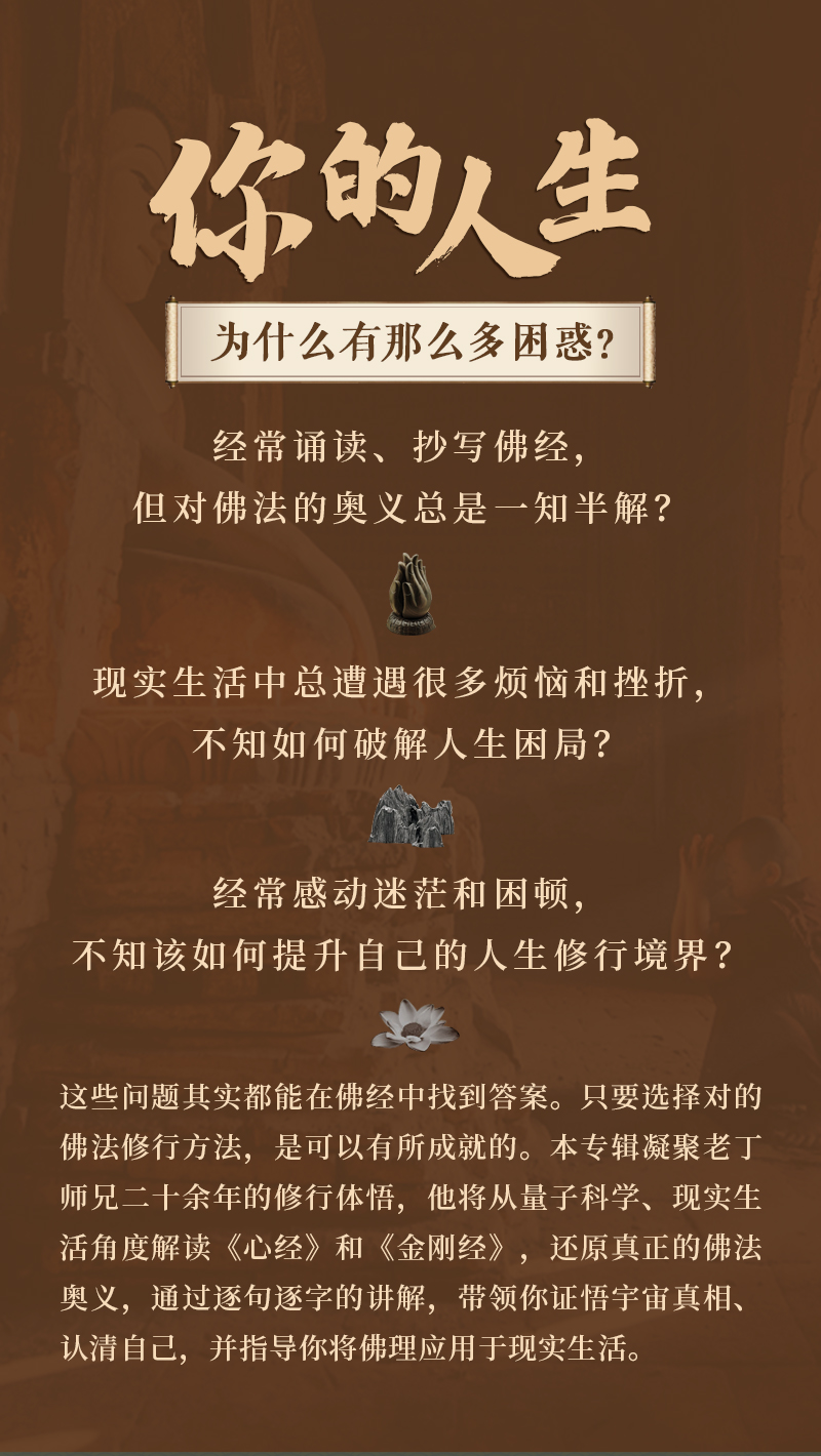 老丁师兄精讲佛经：心经  金刚经