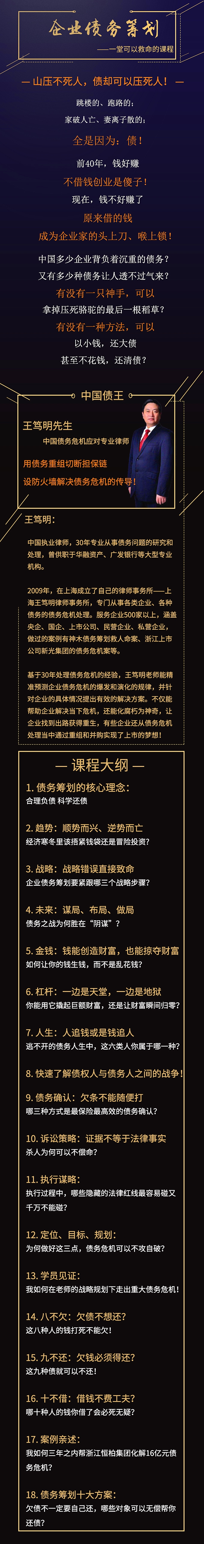 企业债务筹划