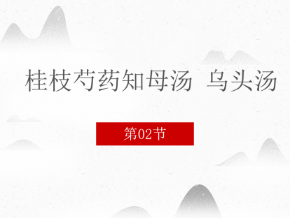 02 桂枝芍药知母汤 乌头汤
