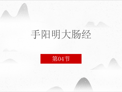 4.手阳明大肠经