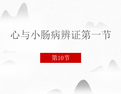 10 心与小肠病辨证第一节