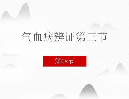 08 气血病辨证第三节