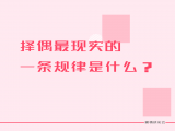 第八课：择偶最现实的一条规律是什么？