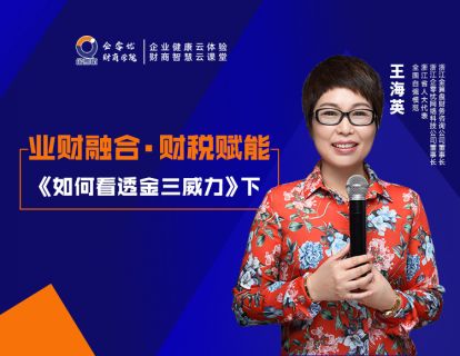 业财融合·财税赋能——如何看透金三威力（下）