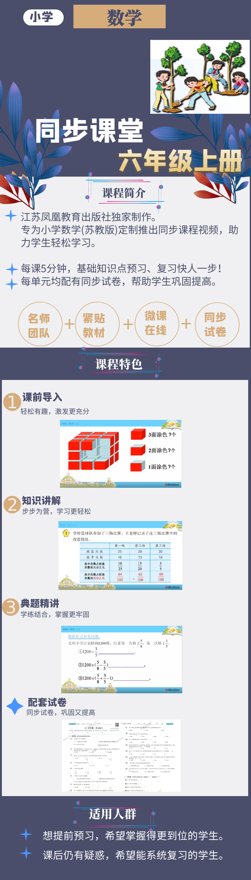 小专栏-数学海报.png 2024 苏教版数学同步课堂 | 六年级上