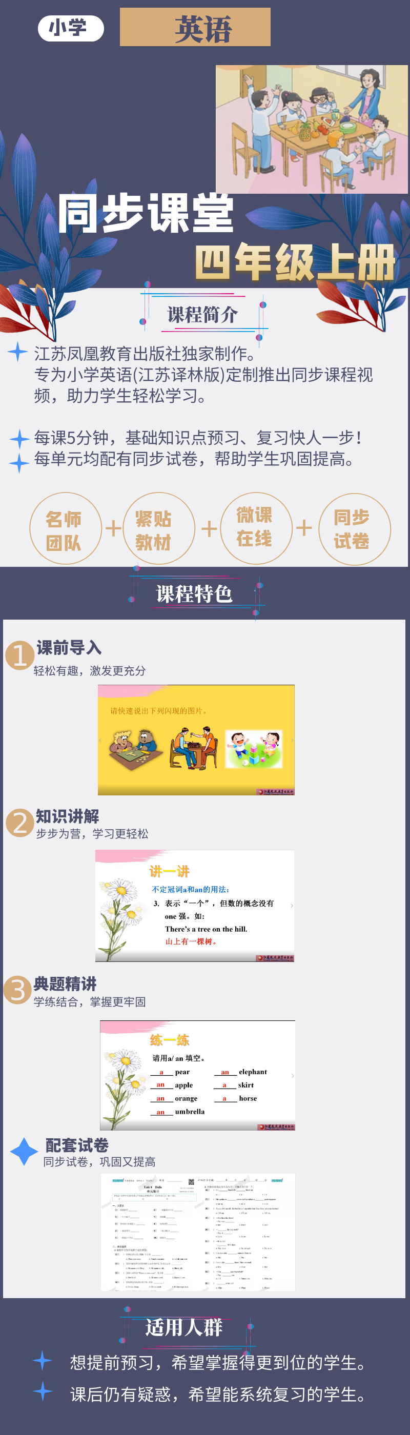 小专栏-英语海报.png 2024 译林版英语同步课堂 | 四年级上