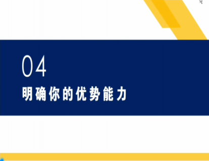 第四节：明确你的优势能力