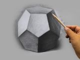 15.石膏几何体素描写生-球状12面体