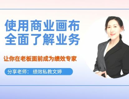 第20期--何使用商业画布全面了解业务？