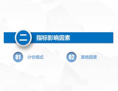 第三节课：指标影响因素之计价模式及其他因素