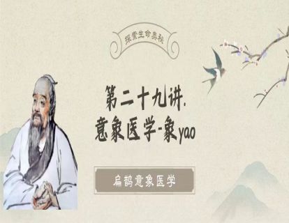 第二十九讲 浅谈意象医学-象yao