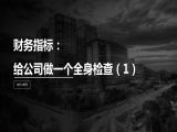 第29讲 | 财务指标：给公司做一个全身检查（1）