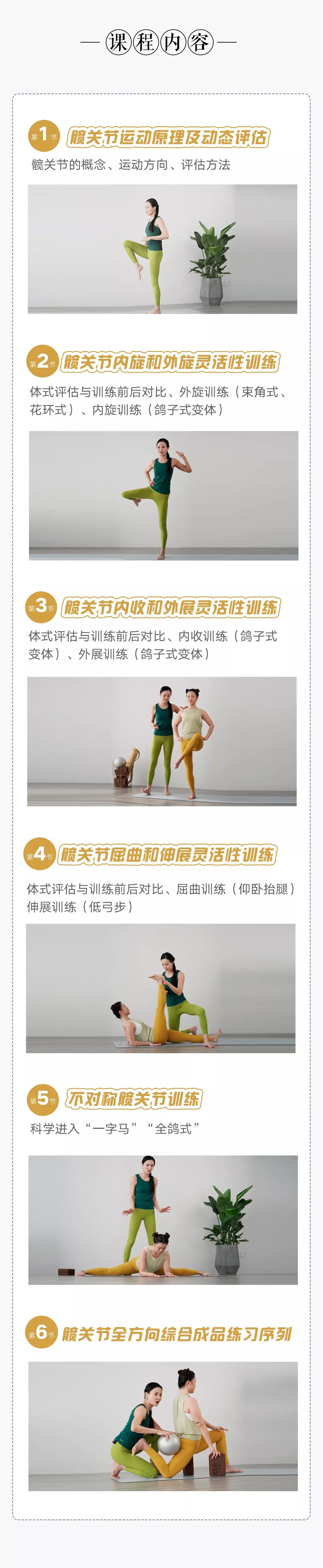 课程内容新.jpg 教你偷练“髋关节”,让臣妾什么体式都做到!Elisa的髋关节私教训练计划