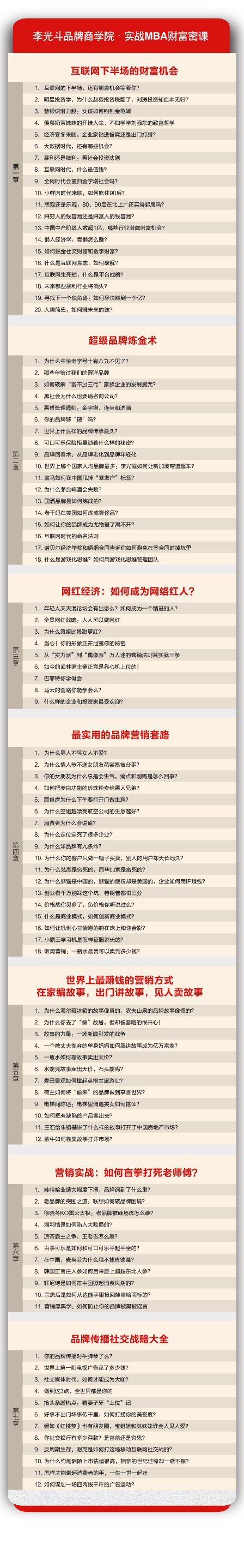 李光斗品牌商学院:实战MBA品牌课