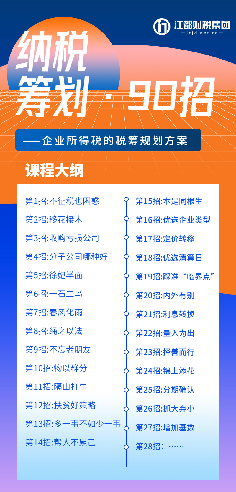 《纳税筹划90招，企业老板都想学会的秘籍》—企业所得税篇（28招）