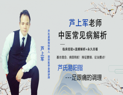 芦氏易阳指快速解决足跟痛--芦上军