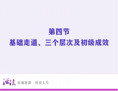 49度走道线上训练营 | 第四节：走到基础、三个层次和初级成效