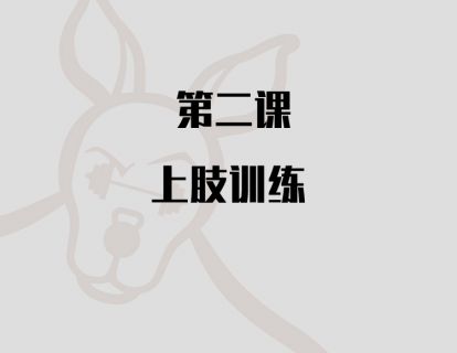 第二课：上肢训练