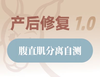 腹直肌分离自测