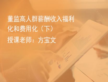 8.董监高人群薪酬收入福利化和费用化（下）
