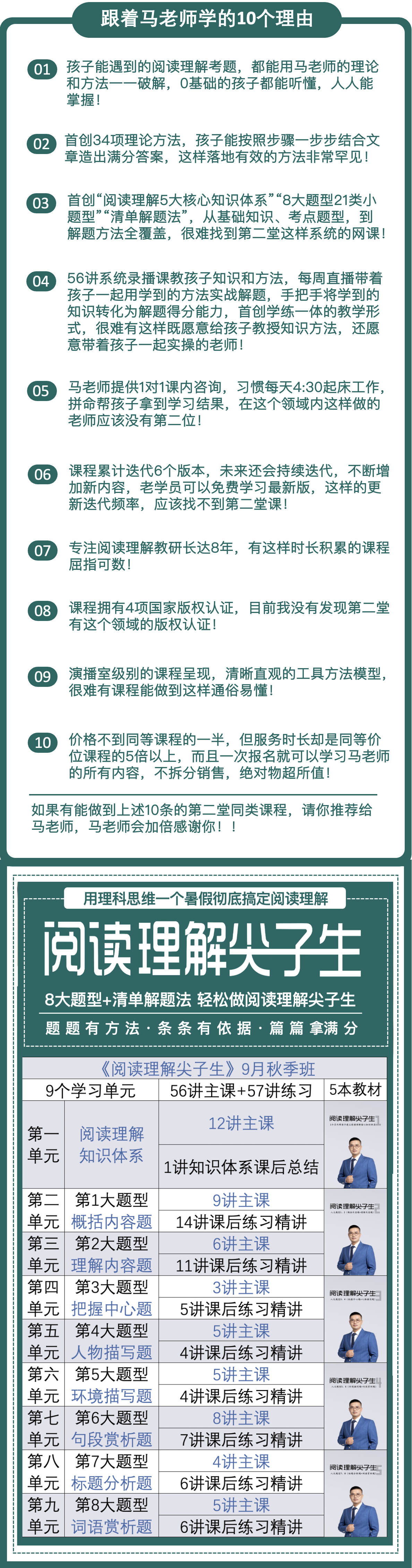 阅读理解尖子生【秋季班10月期】
