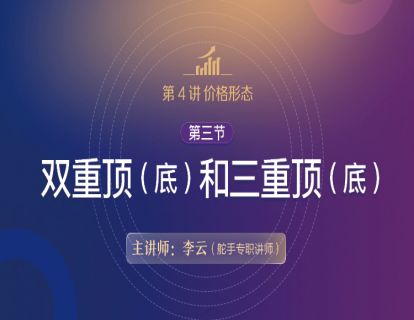 【技术分析基础原理详解】第4讲 价格形态03 第三节 双重顶(底)和三重顶(底)