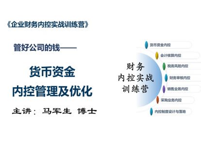 1货币资金内控管理及优化（中）