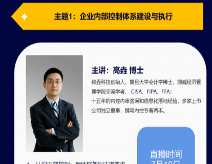 企业内部控制体系建设与执行（视频课程）