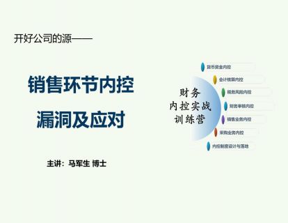5销售环节内控漏洞及应对